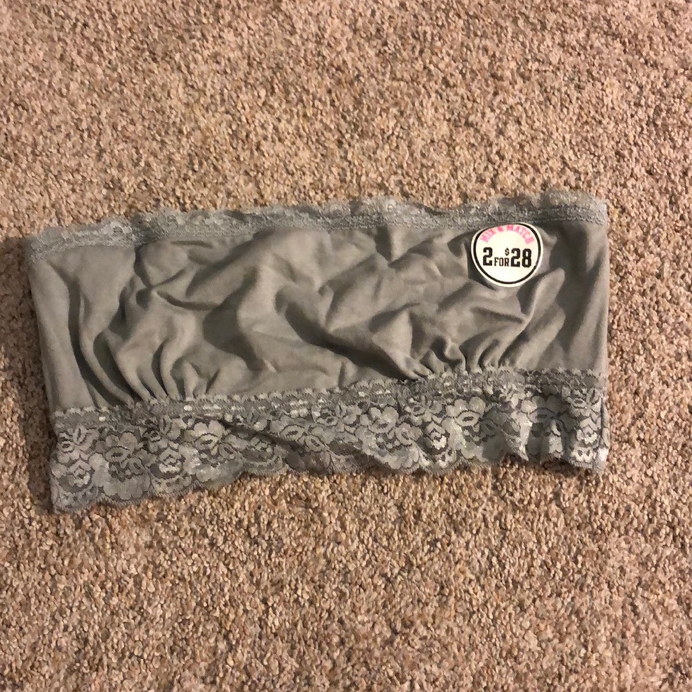 Pink Victoria secret grey bra